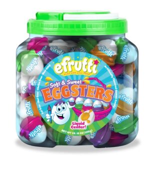 eFrutti Soft & Sweet Eggsters Gummy Candy Bucket 75ct